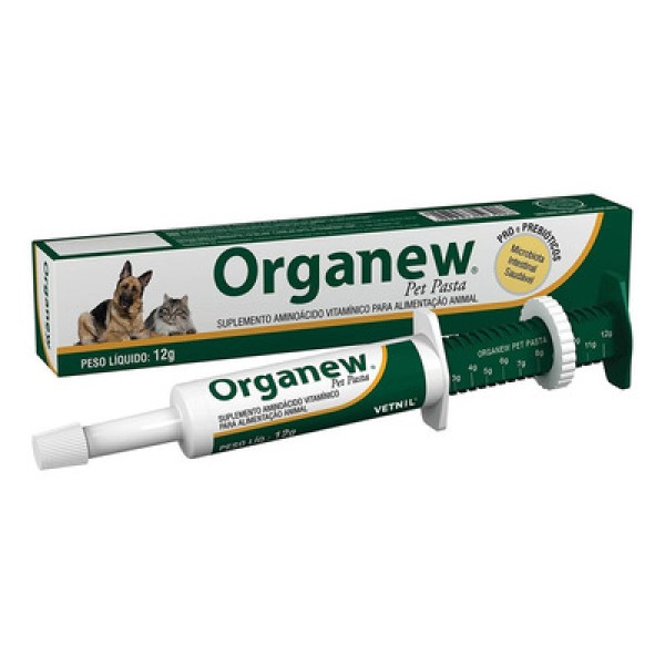 Organew Pet Pasta 12g Vetnil Suplemento Cães e Gatos