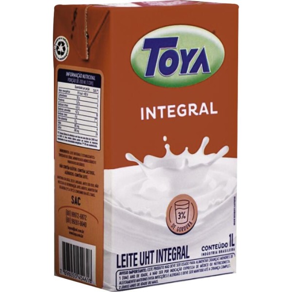 Encontraproduto.com.br - Leite UHT TOYA Integral Caixa 1L