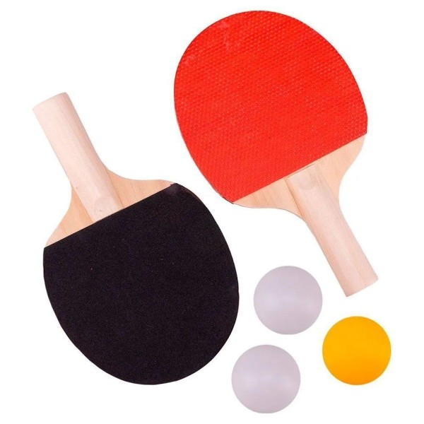 Encontraproduto.com.br - Kit Ping Pong 4 Raquetes E 6 Bolinhas
