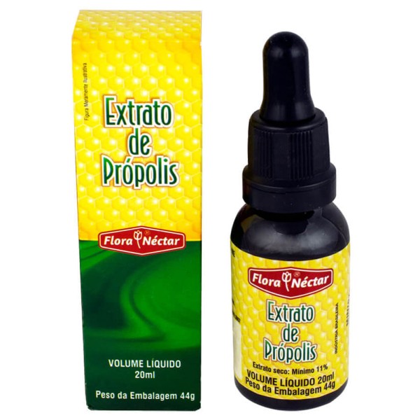 Encontraproduto.com.br - Flora Néctar Extrato Própolis 20ml (kit C/12)