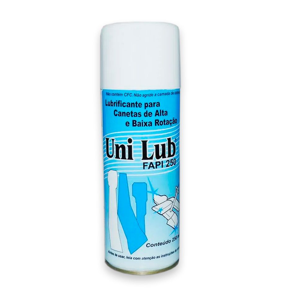 Encontraproduto.com.br - Lubrificante para Canetas de Alta e Baixa Rotação Uni Lub Spray 250ml - DCMA