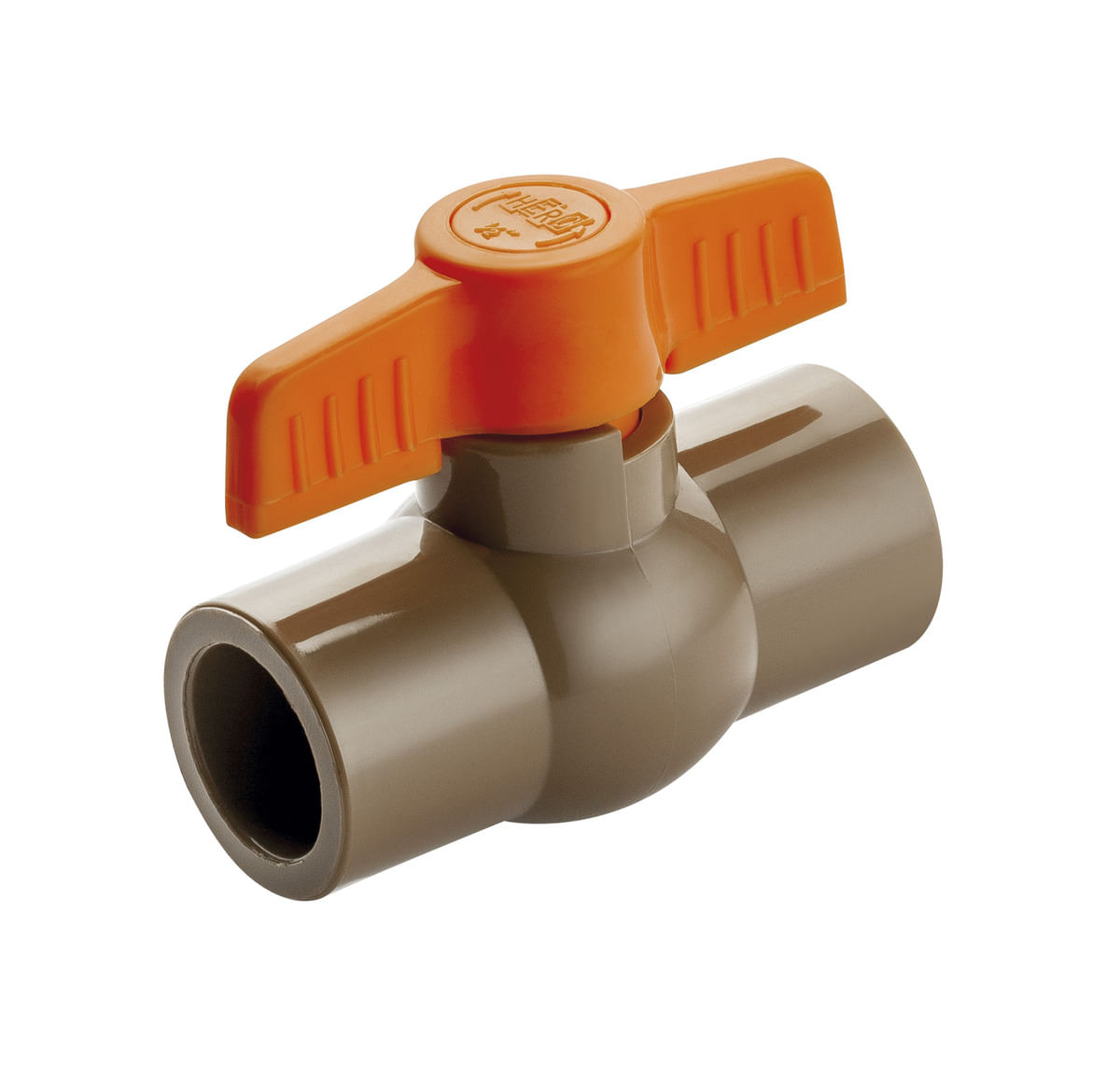 Encontraproduto.com.br - Registro de Esfera Soldável Herc 20 mm - Marrom