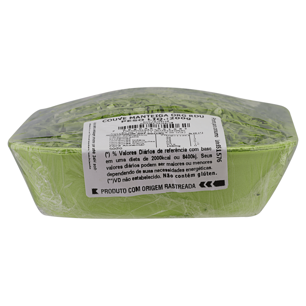 Encontraproduto.com.br - Couve-Manteiga Orgânica Rio de Una Cortada 200g