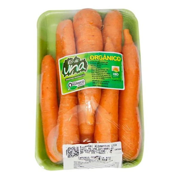 Encontraproduto.com.br - Cenoura Orgânico RIO DE UNA Bandeja 570g