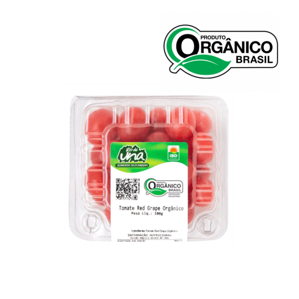 Tomate Orgânico Red Grape RIO DE UNA Aproximadamente 180g