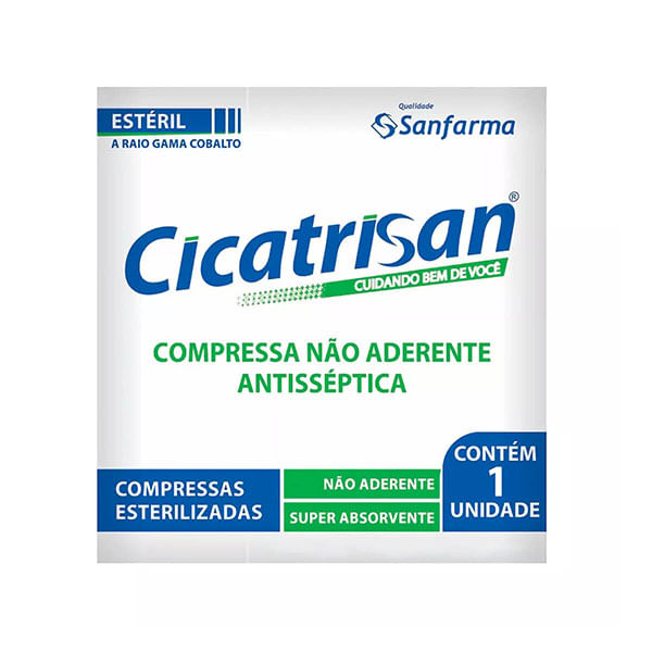 Encontraproduto.com.br - Compressa De Gaze Cicatrisan - Não Aderente - Estéril