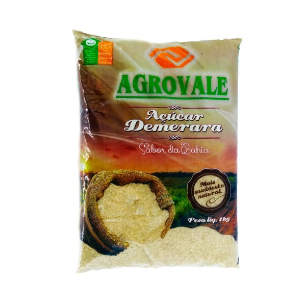 Encontraproduto.com.br - Açúcar Demerara Agrovale Pacote com 1kg