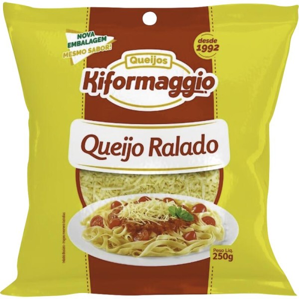 Queijo Ralado Kiformaggio Pacote com 250g