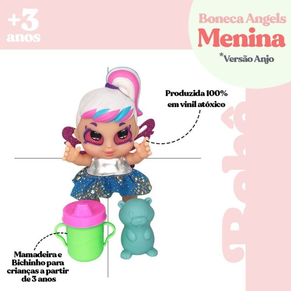 Encontraproduto.com.br - Boneca Fada Jardim De Anjos Com Acessórios