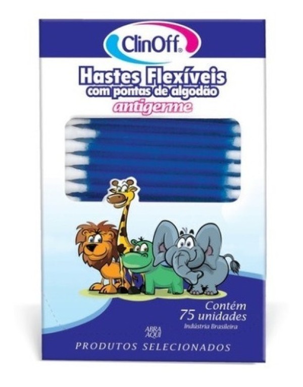 Hastes Flexíveis Clinoff 75 Unidades