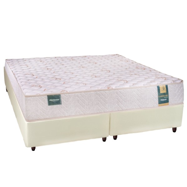 Conjunto Box King Espuma D33 Minaspuma Celebrate II 193x203x60cm
