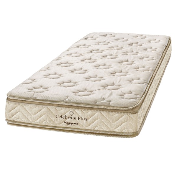 Encontraproduto.com.br - Conjunto Box Solteiro Espuma D45 Minaspuma Celebrate Plus One Face 88x188x65cm