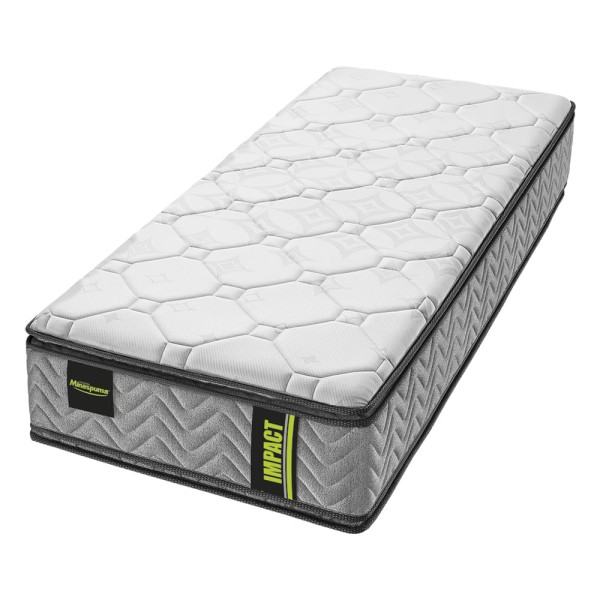 Encontraproduto.com.br - Colchão Solteiro Molas Minaspuma Impact II Double Face 88x188x32cm