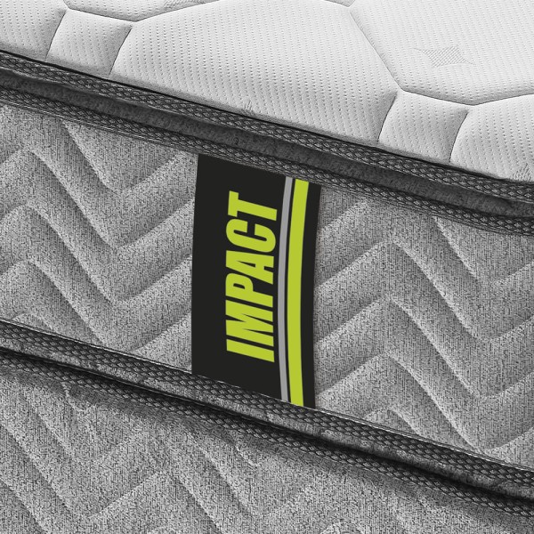 Encontraproduto.com.br - Conjunto Box Super King Molas Minaspuma Impact II Double Face 193x203x70cm