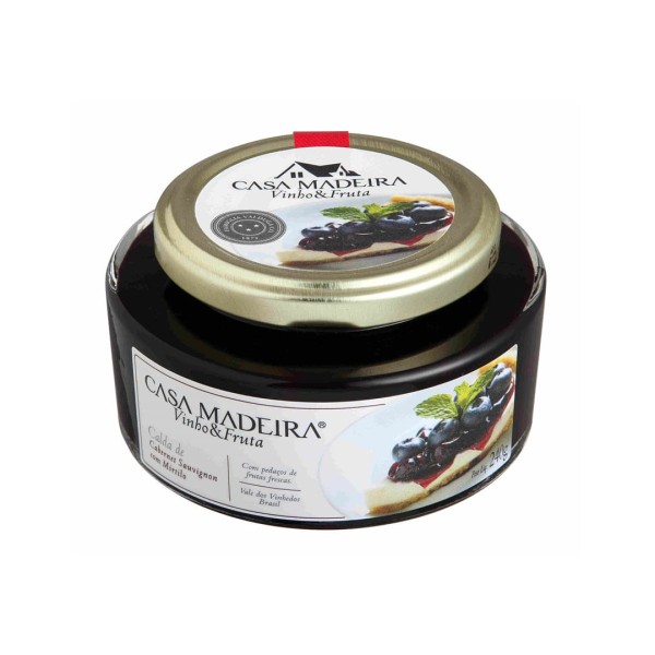 Encontraproduto.com.br - Calda De Cabernet Com Mirtilo Casa Madeira 240g