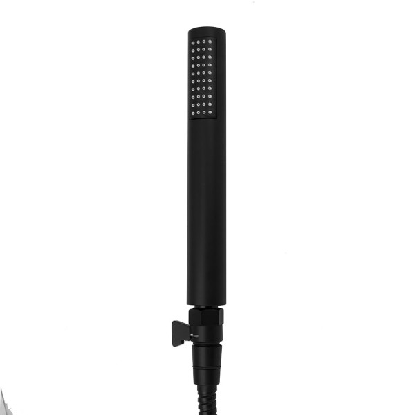 Encontraproduto.com.br - Chuveiro Ducha Autolimpante Preto/Black Completo C/Desviador
