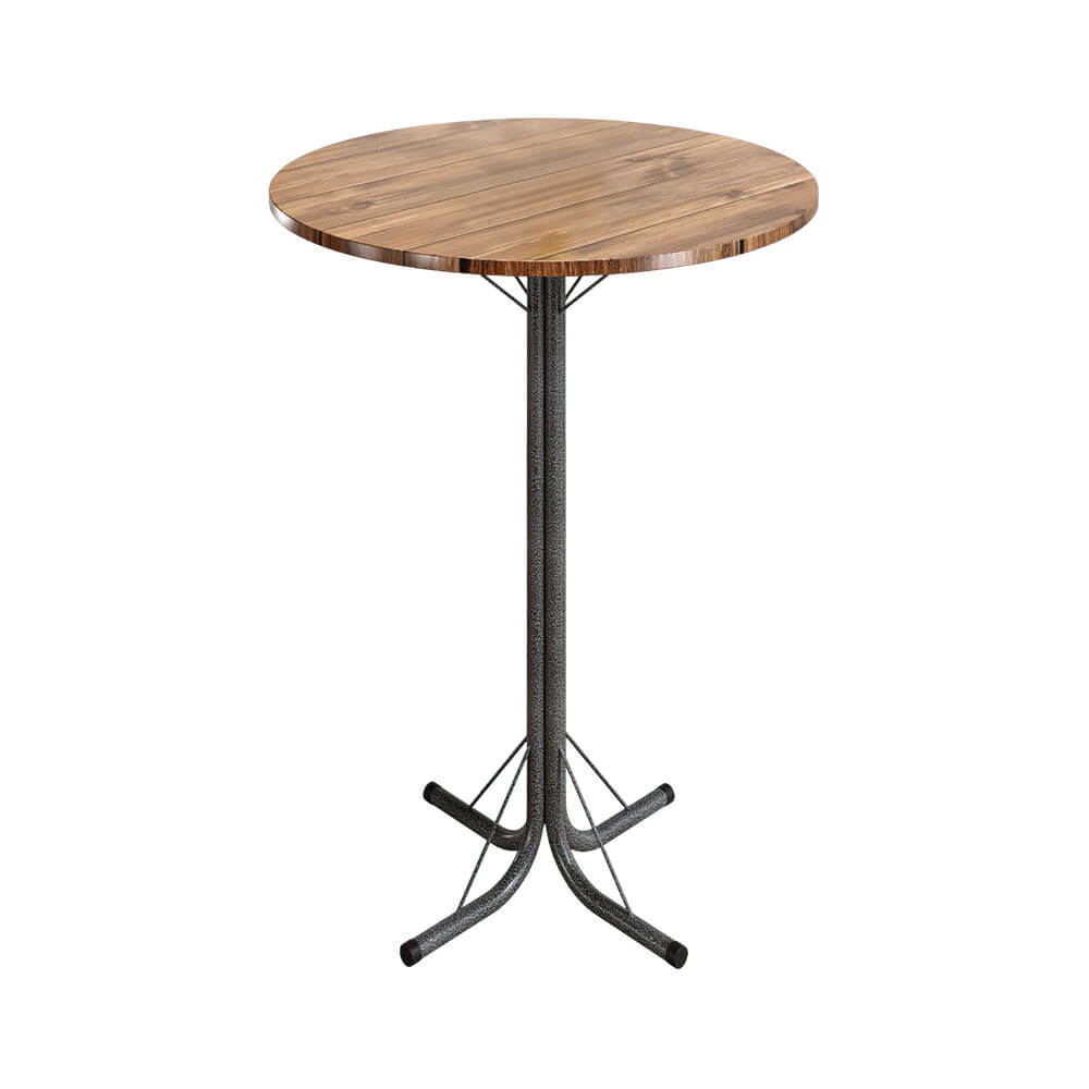 Mesa de Bar Bistrô Nobre Eco Redonda - Madeira