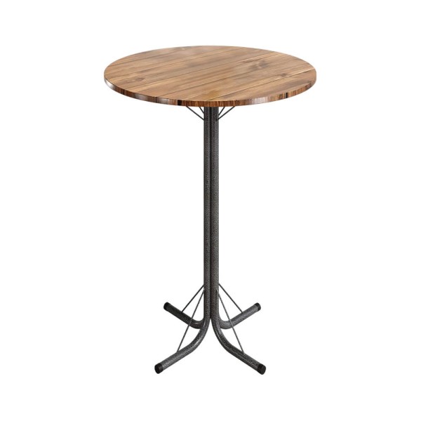 Encontraproduto.com.br - Mesa de Bar Bistrô Nobre Eco Redonda - Madeira