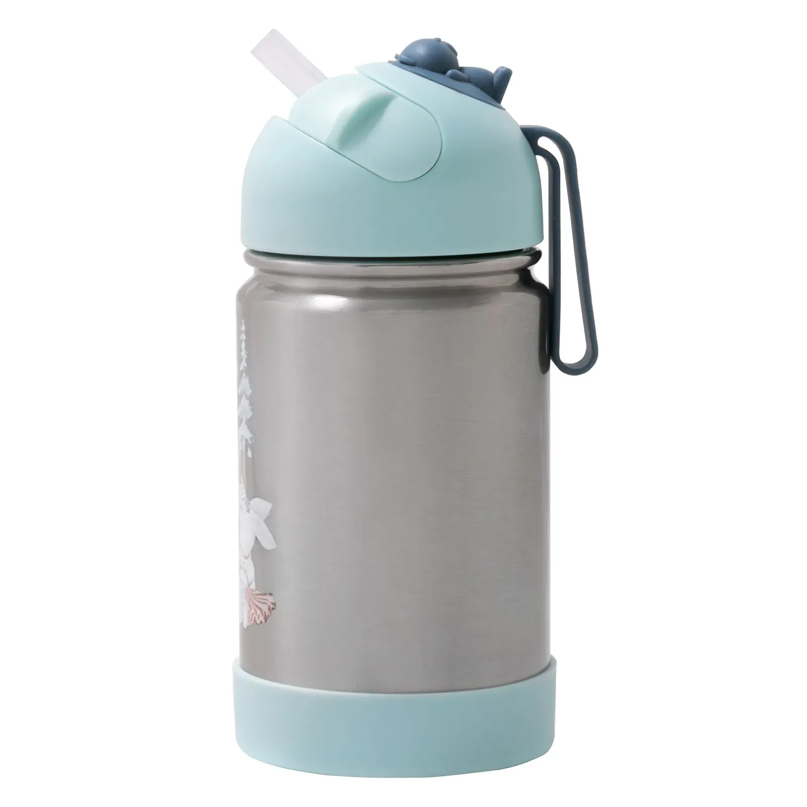Encontraproduto.com.br - Garrafa Flip Térmica Infantil Festa na Floresta com Alça de Silicone Büp Baby
