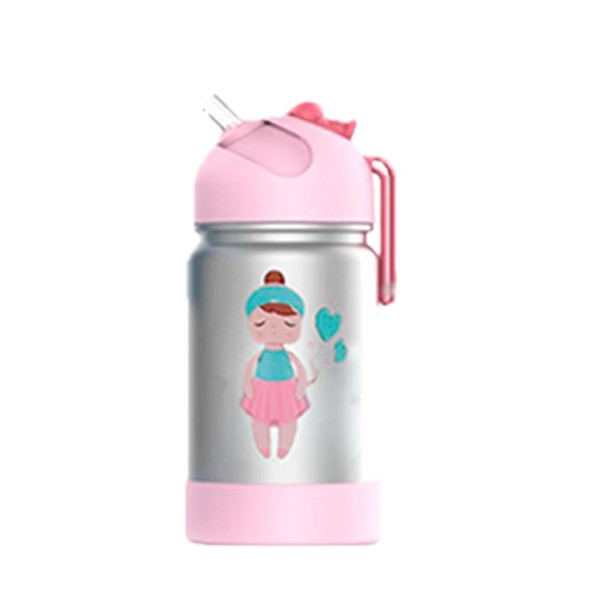 Encontraproduto.com.br - Garrafa Flip Témica Bup Baby Lai Ballet Com Alça Rosa