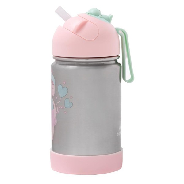 Encontraproduto.com.br - Garrafa Flip Témica Bup Baby Lai Ballet Com Alça Rosa