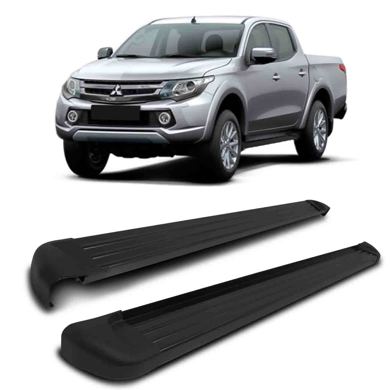 Estribo Lateral L200 Triton 2017 2018 2019 2020 2021 2022 2023 Preto Track