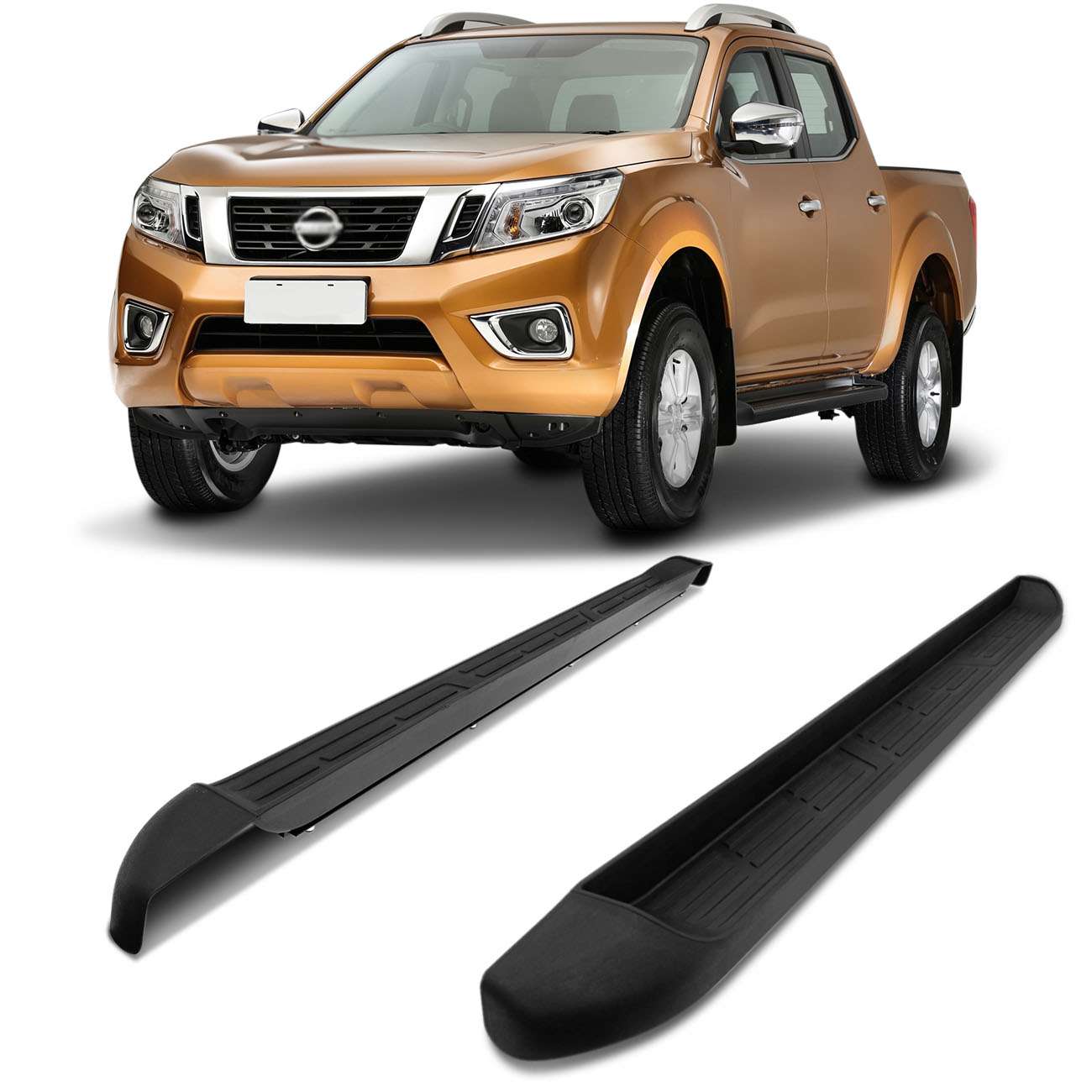 Encontraproduto.com.br - Estribo Lateral Nissan Frontier 2017 2018 2019 2020 2021 2022 2023 Injetado Track