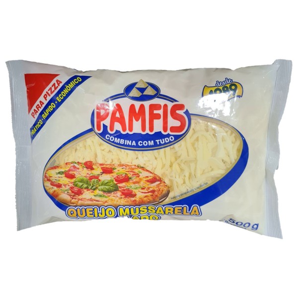 Encontraproduto.com.br - Queijo Muçarela Ralado Pamfis 500g