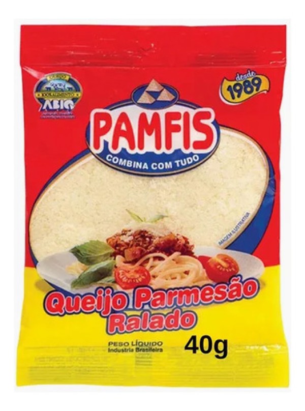 Encontraproduto.com.br - Queijo Parmesão Ralado Pamfis 40g