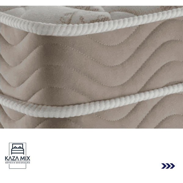 Encontraproduto.com.br - Cama Box Baú Branco E Colchão Airtech Spring Casal Ortobom