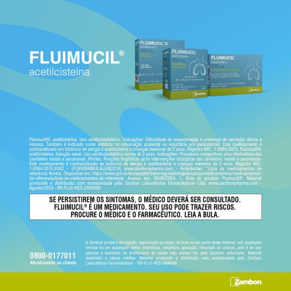 Encontraproduto.com.br - Fluimucil 200mg 16 Comprimidos Efervescentes