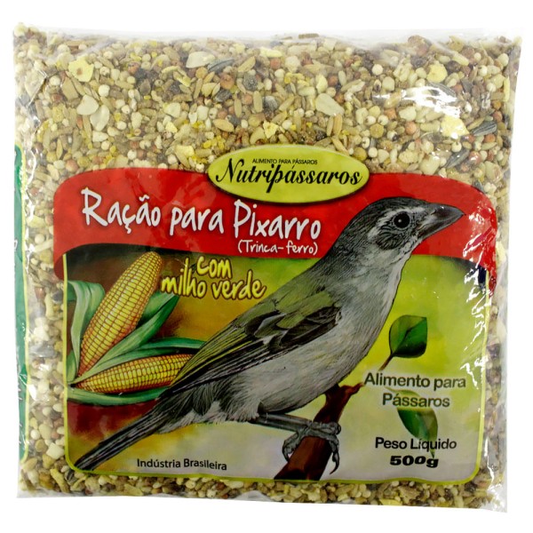 Encontraproduto.com.br - Ração para Pixarro Trinca-Ferro Nutripássaros com Milho Verde