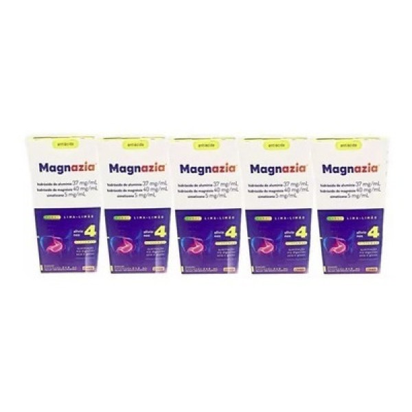 Encontraproduto.com.br - Magnazia 5MG/ML + 37MG/ML + 40MG/ML Suspensão oral - Frasco com 240 mL