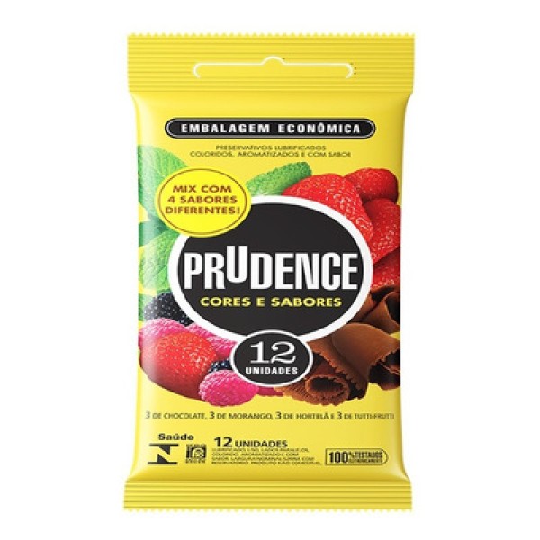 PRESERVATIVO PRUDENCE CORES E SABORES C/12