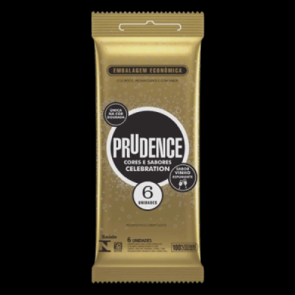 Encontraproduto.com.br - Preservativo Prudence Cores E Sabores Celebration Com 6 Unidades