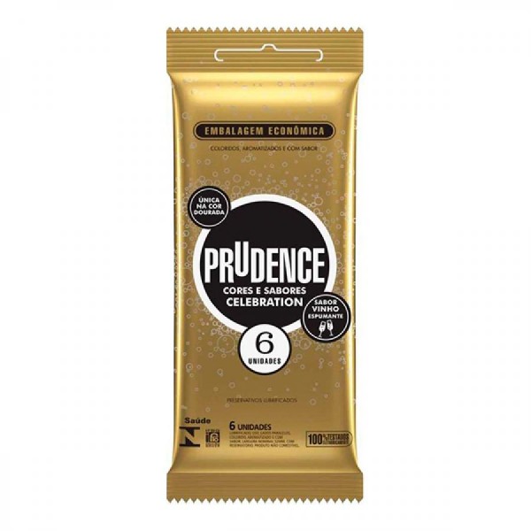Encontraproduto.com.br - Preservativo Prudence Cores E Sabores Celebration Com 6 Unidades