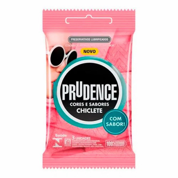 Encontraproduto.com.br - Prudence Cor E Sab Sache Preservativo Lubrificado Morango 2