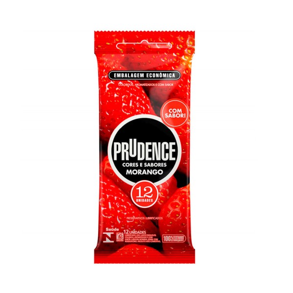Encontraproduto.com.br - Prudence Cor E Sab Sache Preservativo Lubrificado Morango 2