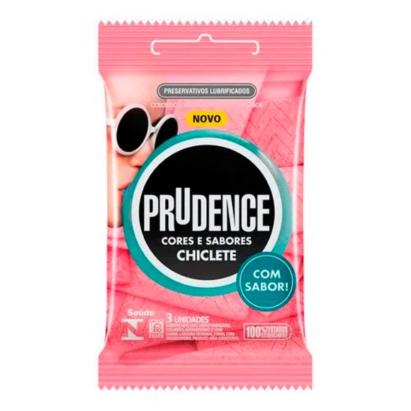 Encontraproduto.com.br - Prudence Cor E Sab Sache Preservativo Lubrificado Morango 2