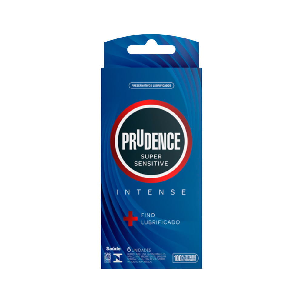 Encontraproduto.com.br - Preservativo Prudence Intense Super Sensitive Com 6 Unidades