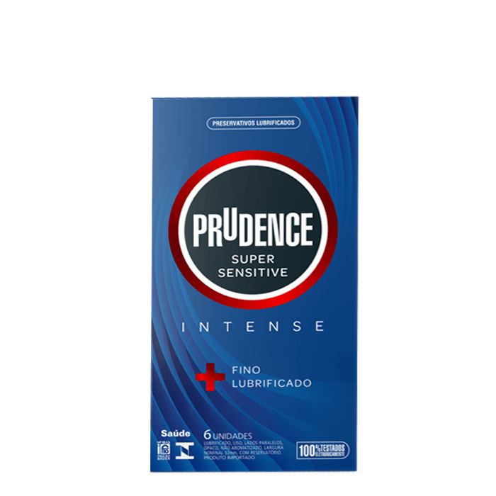 Encontraproduto.com.br - Preservativo Prudence Intense Super Sensitive Com 6 Unidades