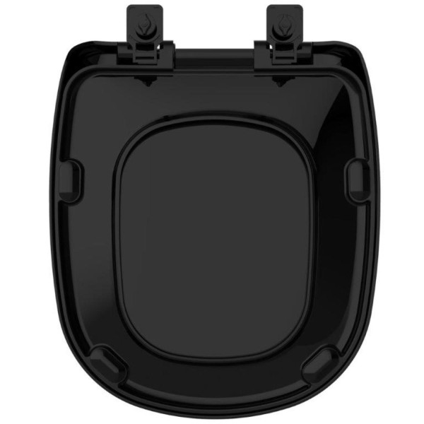 Encontraproduto.com.br - Assento Sanitário Termofixo Sabatini Preto Tupan