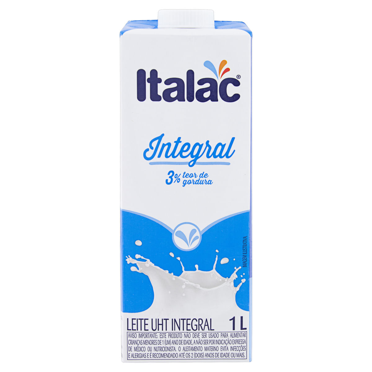 Encontraproduto.com.br - Leite Longa Vida Italac Com tampa Integral TP com 1L