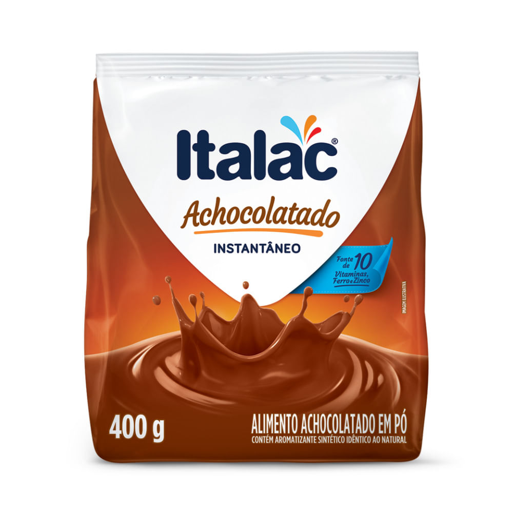 Encontraproduto.com.br - Achocolatado em Pó Italac Pacote com 400g