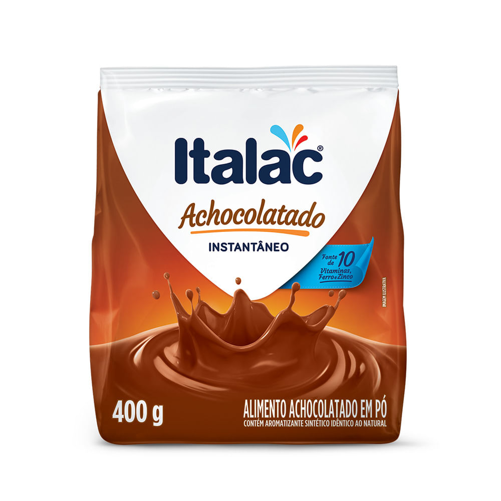 Encontraproduto.com.br - Achocolatado em Pó Italac Pacote com 400g