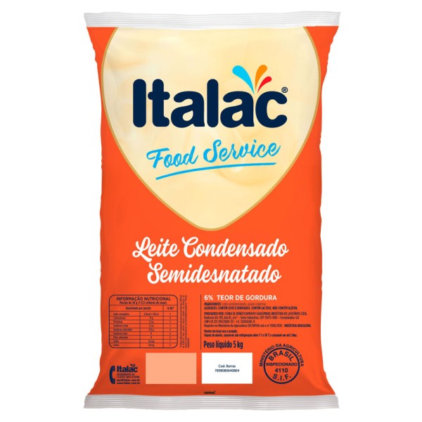 Encontraproduto.com.br - Leite Condensado Semidesnatado 5kg ITALAC