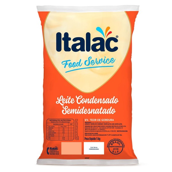 Encontraproduto.com.br - Leite Condensado Semidesnatado 5kg ITALAC