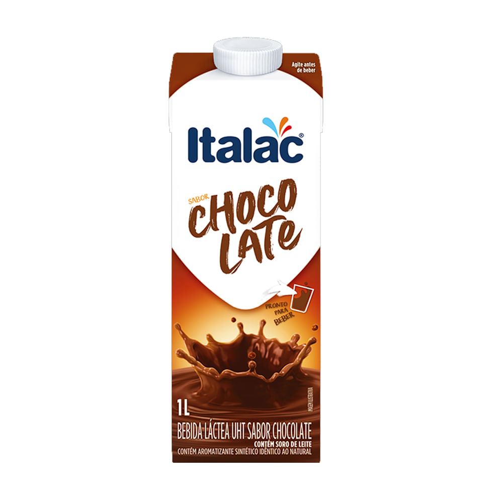 Encontraproduto.com.br - Bebida Láctea Italac Chocolate TP com 1L