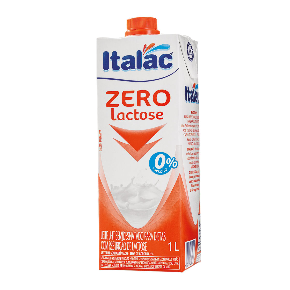 Encontraproduto.com.br - Leite Longa Vida Italac Zero Lactose Semidesnatado TP com 1L