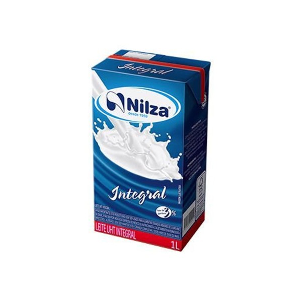 Encontraproduto.com.br - Leite UHT Integral sem Tampa NILZA Caixa 1L